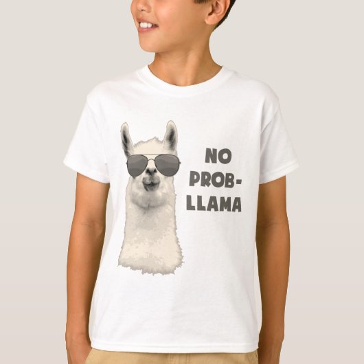 Geen probleem Llama T-shirt (Voorkant)