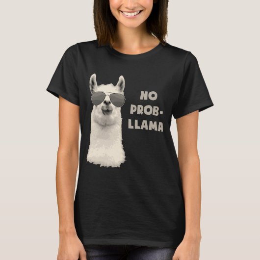 Geen probleem Llama T-shirt (Voorkant)