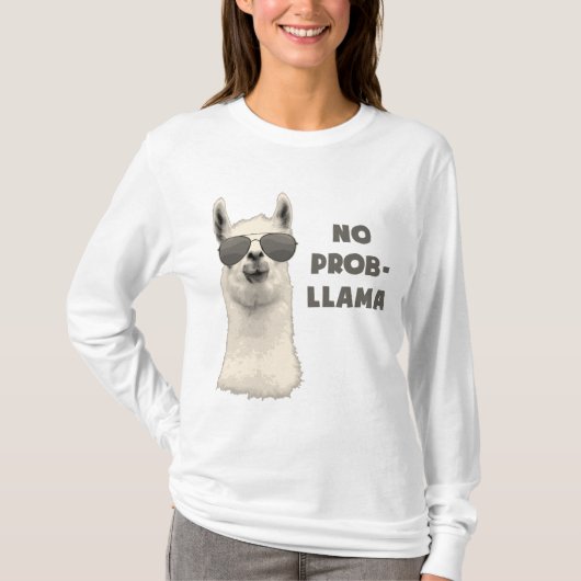 Geen probleem Llama T-shirt (Voorkant)