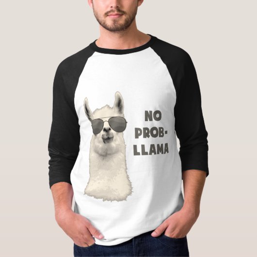 Geen probleem Llama T-shirt (Voorkant)