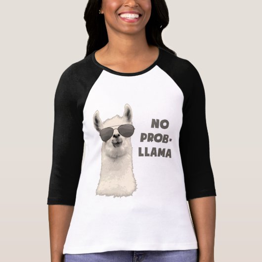 Geen probleem Llama T-shirt (Voorkant)