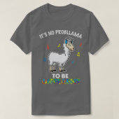 Geen probleem om een andere Llama te zijn T-shirt (Design voorkant)