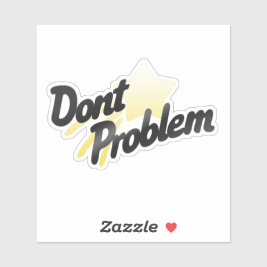 Geen probleem sticker (Vel)