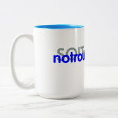 Geen probleem vandaag! tweekleurige koffiemok (Links)