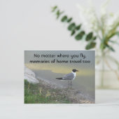 Geen probleem waar u naartoe vliegt - 4,25 x 5,6-i briefkaart (Staand voorkant)