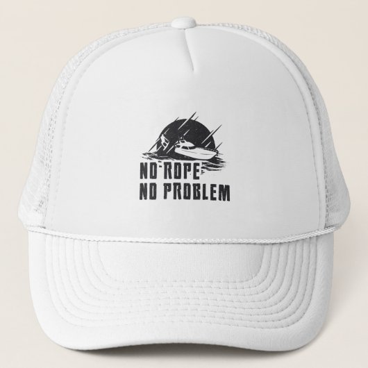 Geen probleem Wakeboard Wake Wakeboarding Trucker Pet (Voorkant)