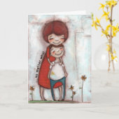 Geen probleem wat - Wenskaart Kaart (Gele Bloem)