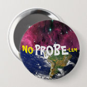 GEEN PROBLEMEN RONDE BUTTON 4,0 CM (Voorkant /achterkant)