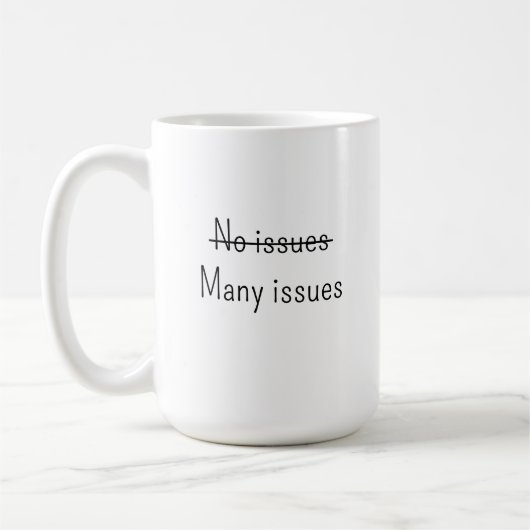 Geen problemen Veel problemen Koffiemok (Links)