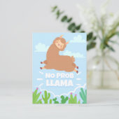 Geen ProbLlama Briefkaart (Staand voorkant)