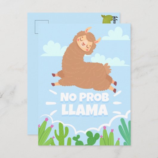 Geen ProbLlama Briefkaart (Voorkant / Achterkant)