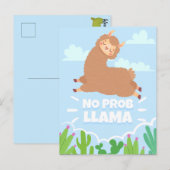 Geen ProbLlama-Briefkaart Briefkaart (Voorkant / Achterkant)
