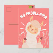 Geen ProbLlama-Briefkaart Briefkaart (Voorkant / Achterkant)