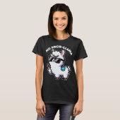 Geen Probllama Grappige Llama Lover Pun T-shirt (Voorkant volledig)