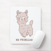Geen Probllama Kawaii Pink Llama Muismat (Met muis)