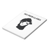 Geen Probllama Llamas Notitieblok (Linkerzijde)