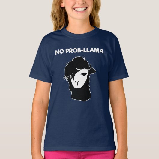Geen Probllama Llamas T-shirt (Voorkant)