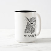 Geen Probllama Mok – Schattige Llama Design (Voorkant rechts)