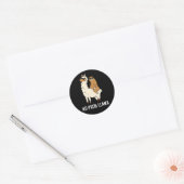 Geen Probllama Schattige Geen Prob Llama 209 V-hal Ronde Sticker (Envelop)