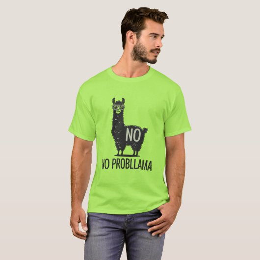 Geen Probllama T-shirt (Voorkant volledig)