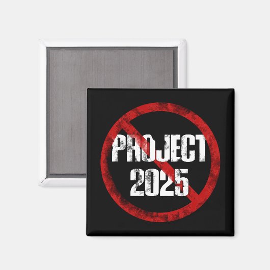 Geen project 2025 1 magneet (Voorkant / Achterkant)