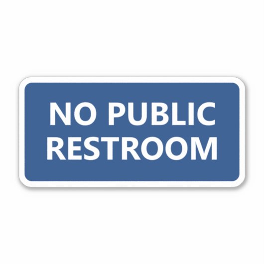 Geen publieke ruitplaats sticker (Voorkant)