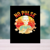 Geen Pulse Skeleton Nurse Grappig Medisch Hallowee Acryl Bord (Neutraal)