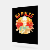 Geen Pulse Skeleton Nurse Grappig Medisch Hallowee Acryl Bord (Hoek)