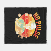 Geen Pulse Skeleton Nurse Grappig Medisch Hallowee Fleece Deken (Voorkant (Horizontaal))