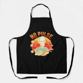 Geen Pulse Skeleton Nurse Grappig Medisch Hallowee Schort (Voorkant)