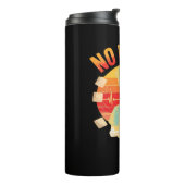 Geen Pulse Skeleton Nurse Grappig Medisch Hallowee Thermosbeker (Gedraaid links)