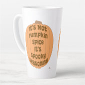 Geen Pumpkin Spice Funny Spooky Slogan Latte Mok (Linkerhoek)