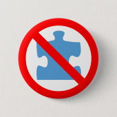 Geen puzzelknoppen ronde button 5,7 cm (Voorkant)