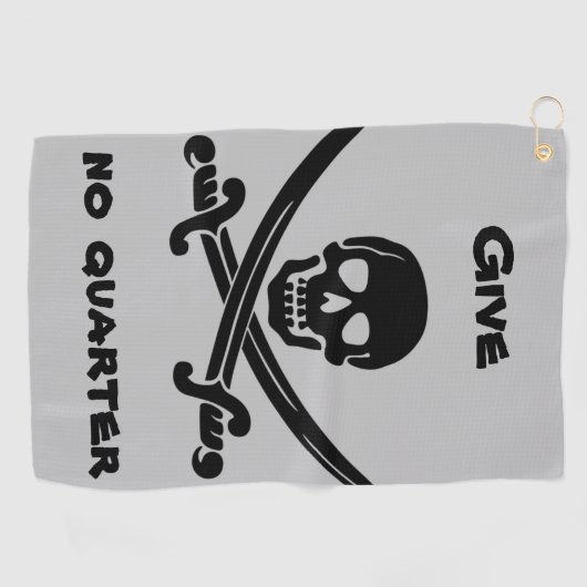 Geen Quarter Golf Towel geven Golfhanddoek (Horizontaal)