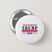 Geen Quid Pro Quo Trump Ronde Button 5,7 Cm (Voorkant /achterkant)