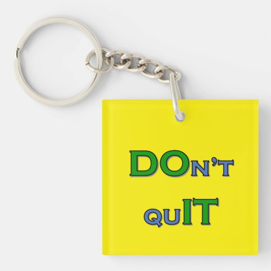 Geen quIT-sleutelhanger Sleutelhanger (Voorkant)