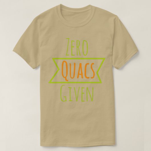 Geen quota gegeven t-shirt (Design voorkant)