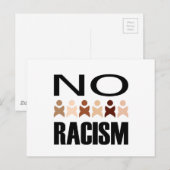 GEEN RACISME BRIEFKAART (Voorkant / Achterkant)