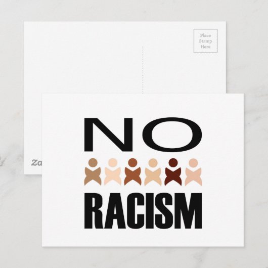 GEEN RACISME BRIEFKAART (Voorkant / Achterkant)