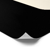 Geen racisme met rubines vase poster (Hoek)