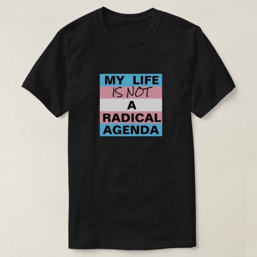 Geen radicale agenda T-shirt (Design voorkant)