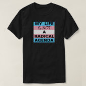 Geen radicale agenda T-shirt (Design voorkant)