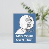 Geen rage-gezichtsveld briefkaart (Staand voorkant)