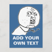 Geen rage-gezichtsveld briefkaart (Voorkant)