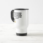 Geen ramen in huis... reisbeker (Voorkant links)