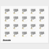 Geen ramen in huis... ronde sticker (Vel)