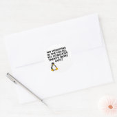 Geen ramen in huis... ronde sticker (Envelop)