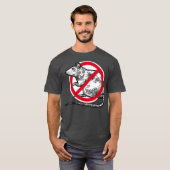 Geen Rat Sign Stop Sniting Pest Control Cool T-shirt (Voorkant volledig)