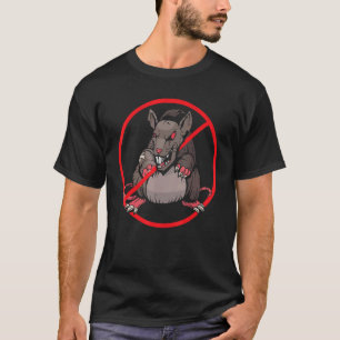 Geen rattenteken Exterminator Dierenbestrijding on T-shirt