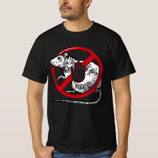 Geen rattenteken Stop Snitching Pest Control Cool  T-shirt (Voorkant)